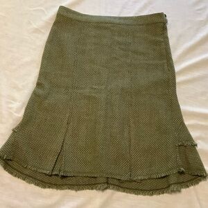 Lux green wool blend skirt. Size 5.